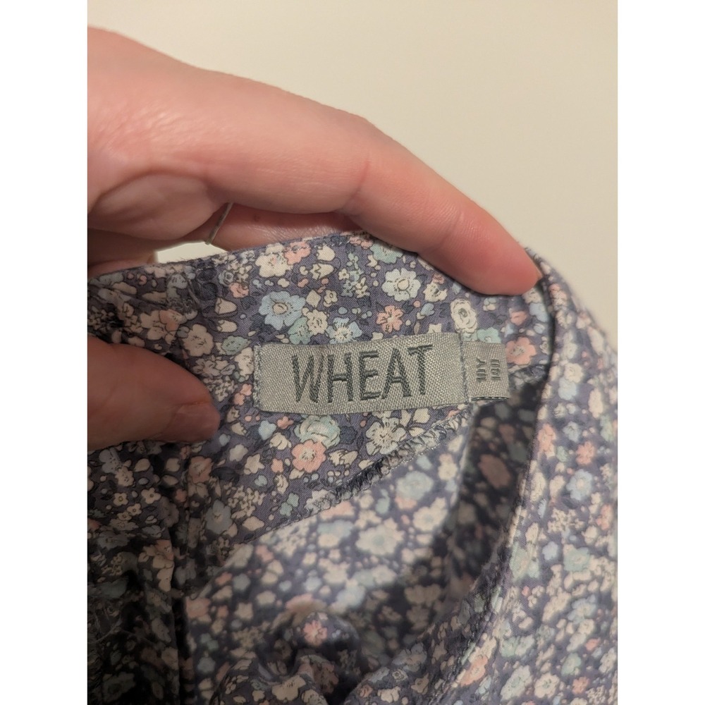 WHEAT‎ Danish Design Girls Dress Size 10 / 140 Short Sleeve 100% Cotton Ruffles - Picture 8 of 10